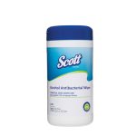 Scott® Alcohol Antibacterial Wipes 4100 - White, (1 canister x 70 pre-moistened wipes)
